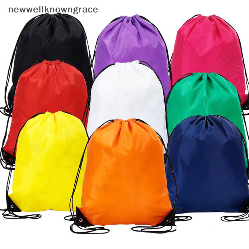 Newwellknowngrace กระเป๋ากีฬาแบบพกพาสายรัดเข็มขัดขี่กระเป๋าเป้สะพายหลังรองเท้ายิมกระเป๋าเก็บกระเป๋า TH