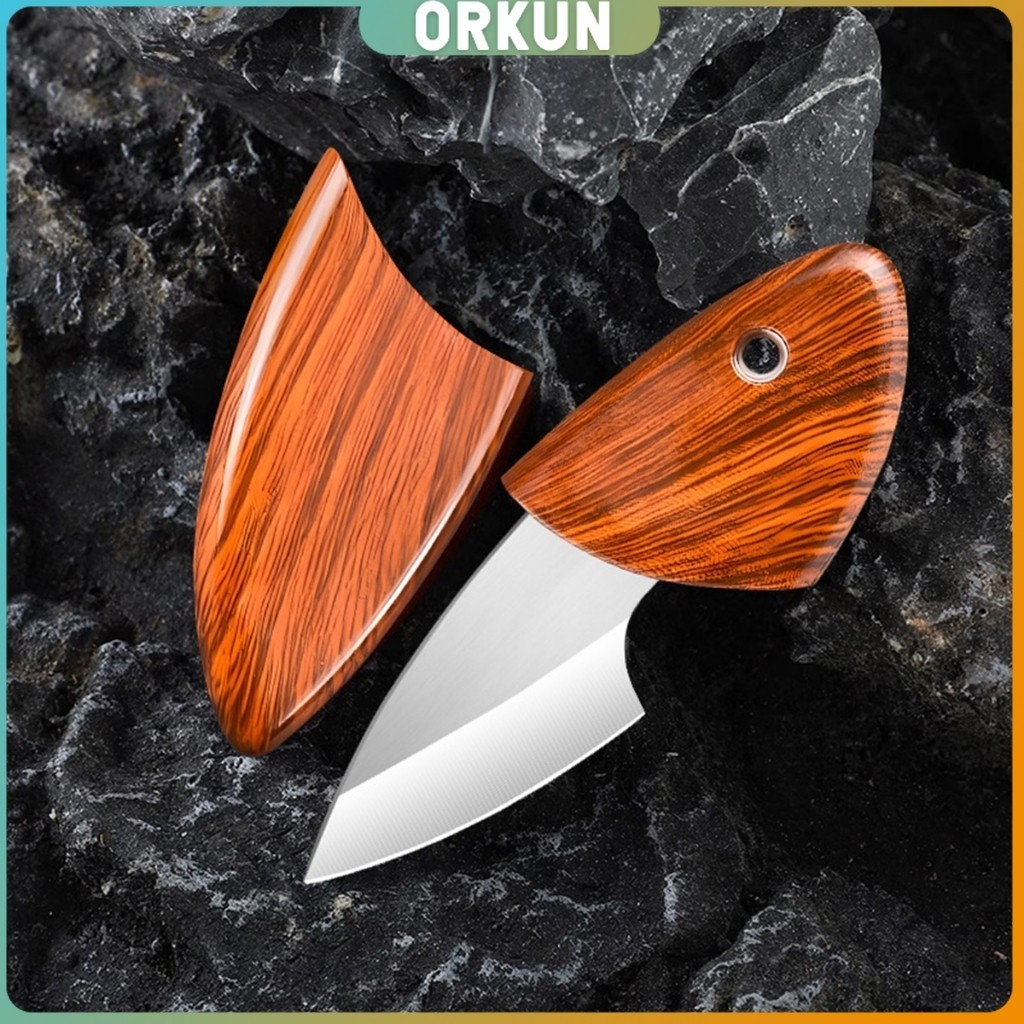 Orkun มีดขนาดเล็ก มีดพก ที่จับและปลอกพลาสติก พกติดตัวได้ Fruit knife