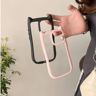 🌸INS🌸 3D Case เคส iPhone 11 เคสไอโฟน 15 13 14 12 16 17 Pro Max XR X XS Max เคสน่ารักตลกสีลูกกวาดกันกระแทกฝาหลัง