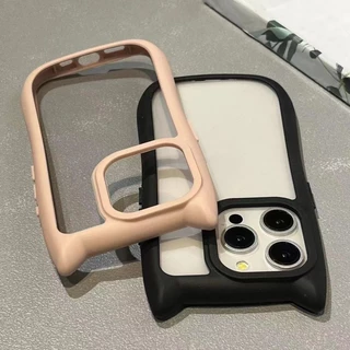 Cat หูเคสโทรศัพท ์ สําหรับ for iPhone 16 11 13 14 xr 15 pro max 13pro 15pro 14 plus 11pro max XS TPU แผงหลังแข็งขอบนิ่ม