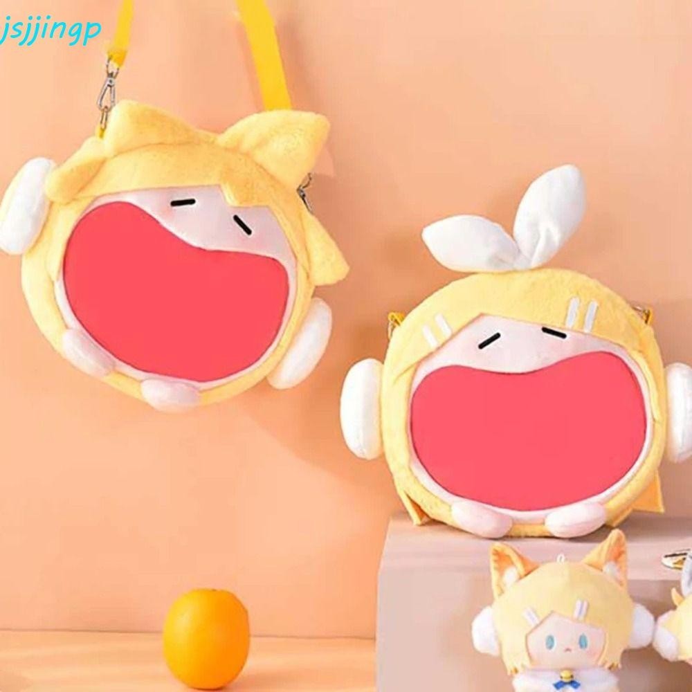 Jsjjingp Kagamine Rin Bag, Heaven Officials Blessing Vocaloid Tian Guan Ci Fu กระเป๋าสะพาย, Creative กระเป๋าเป้สะพายหลังความจุขนาดใหญ่โปร่งใส Takanaashi Rikka Plush Ita กระเป๋า