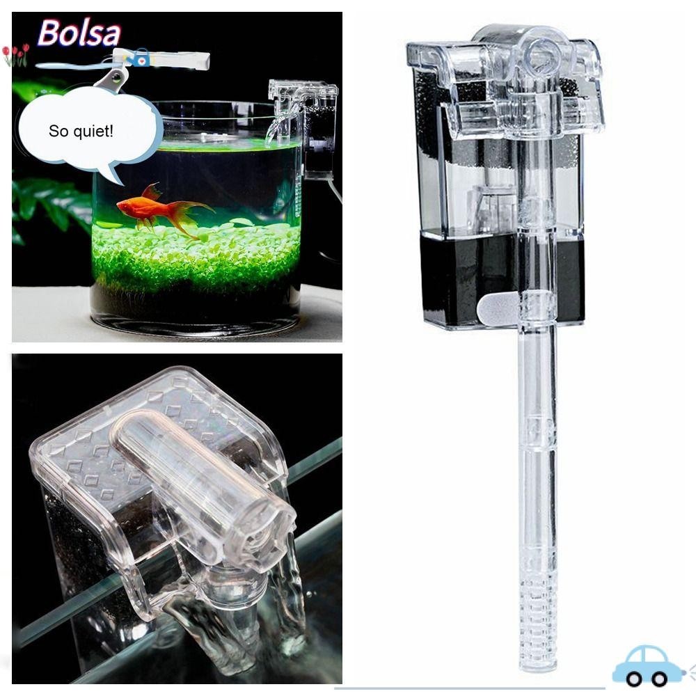 Bolsa น้ําตกถังปลากรอง, USB/ปลั๊กติดผนัง Aquarium ปั๊มออกซิเจน,ทนทานน้ํา Purification ภายนอกตู้ปลาขนาดเล็กแขวนกรองบ้าน/สํานักงาน/Shop