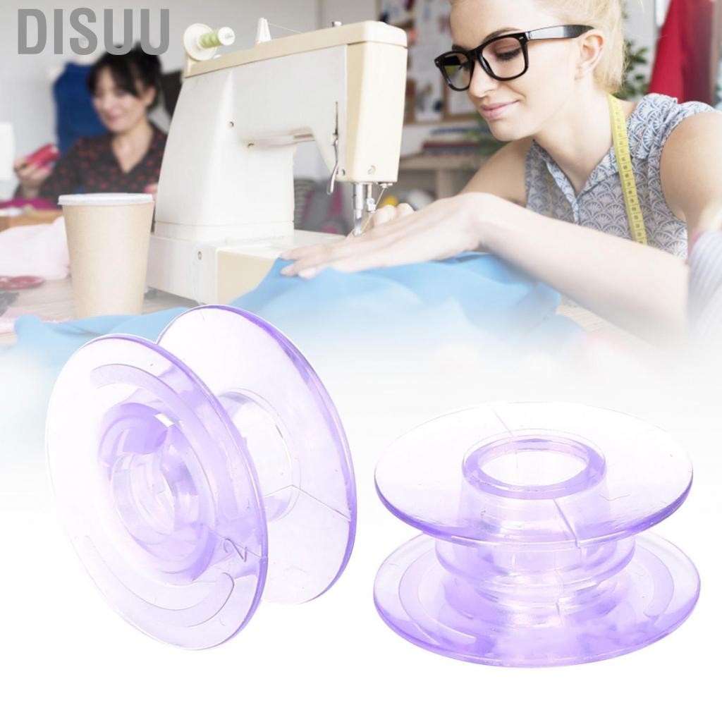 Disuu 2 ชิ้น Empty Bobbins พลาสติก Spool สำหรับ PFAFF จักรเย็บผ้าในครัวเรือนอุปกรณ์เสริม