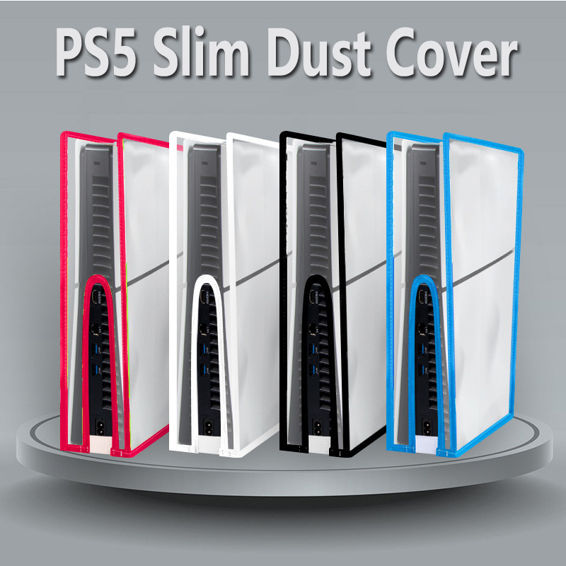 ฝาครอบกันฝุ่นสําหรับ PS5 SLIM คอนโซลฝาครอบโปร่งใสเกมคอนโซลฝาครอบกันฝุ่น