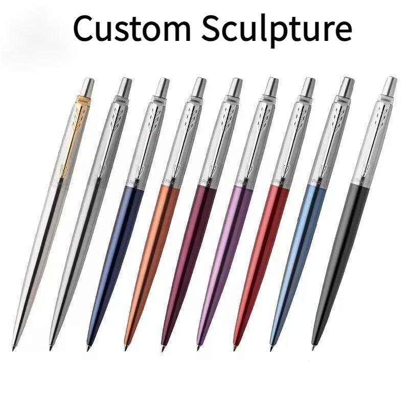 แกะสลักฟรีPARKEP Jotter Chrome Trim ปากกาลูกลื่น /วันเกิด/ของขวัญ/ปัจจุบัน