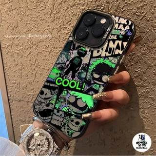 เคสไอโฟน11 Cool รูปแบบภาพประกอบ เคสโทรศัพท์มือถือ For iPhone 11 12 13 14 15 Pro Max X 7Plus เคส เคซิลิโคนุ่มสสีเงินเคส