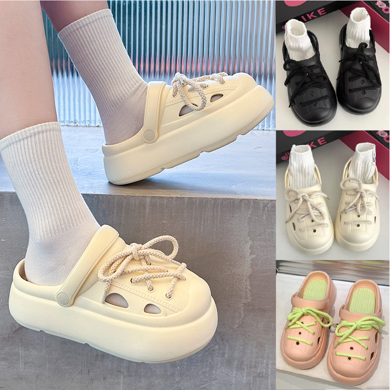 Ann.Fashion รองเท้าแตะแบบสวม รองเท้าแตะแฟชั่นผู้หญิง ผลิตจากยางEVA นุ่มเด้ง น้ำหนักเบาชนิดพิเศษ ใส่สบาย มีรัดส้น #sy153