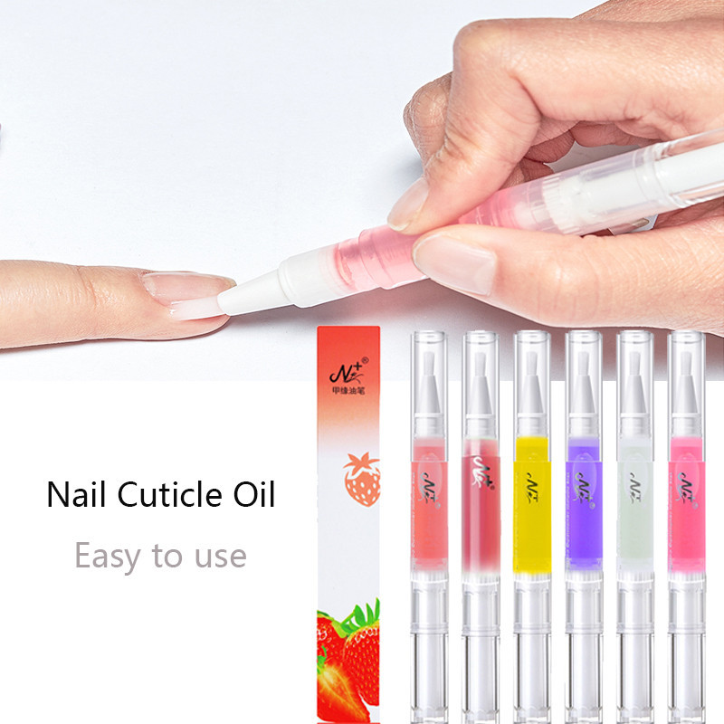 1 ขวดเล็บหนังกําพร้าน้ํามันผลไม้รสดอกไม้ปากกาแต่งเล็บสไตล์ Art Nutrition Care