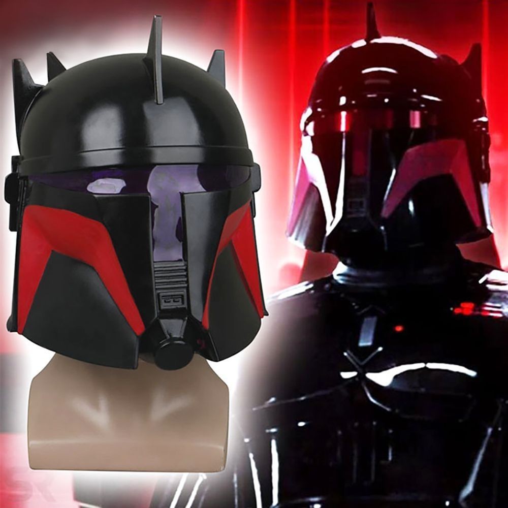 P PHS Gideon Governor Gideon หมวกกันน็อค Moff Gideon หมวกกันน็อควัสดุ PVC Props Face Mask Cool Mask