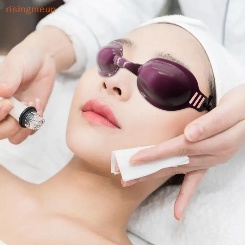 [risingmeup] Soft PU Laser Beauty Eye Mask Light Blocking Eye Mask ร้านเสริมสวย Eye Care Mask แสงเลเซอร์ความปลอดภัยแว่นตาป้องกันดวงตา