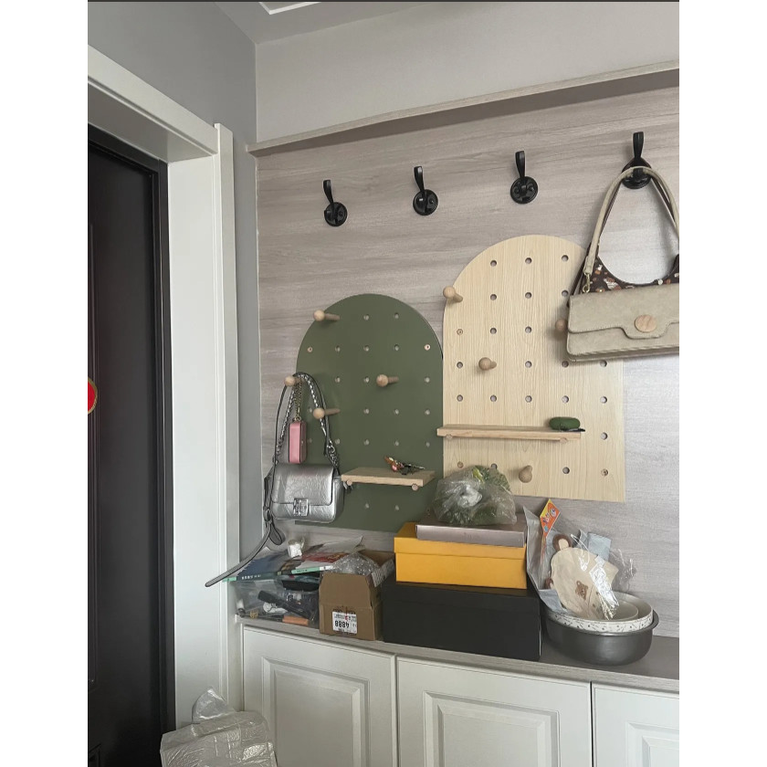 แผ่นวางของติดผนัง square  60*120cm กระดานแขวนของ Pegboard แผ่นใหญ่ วางของมากขึ้น