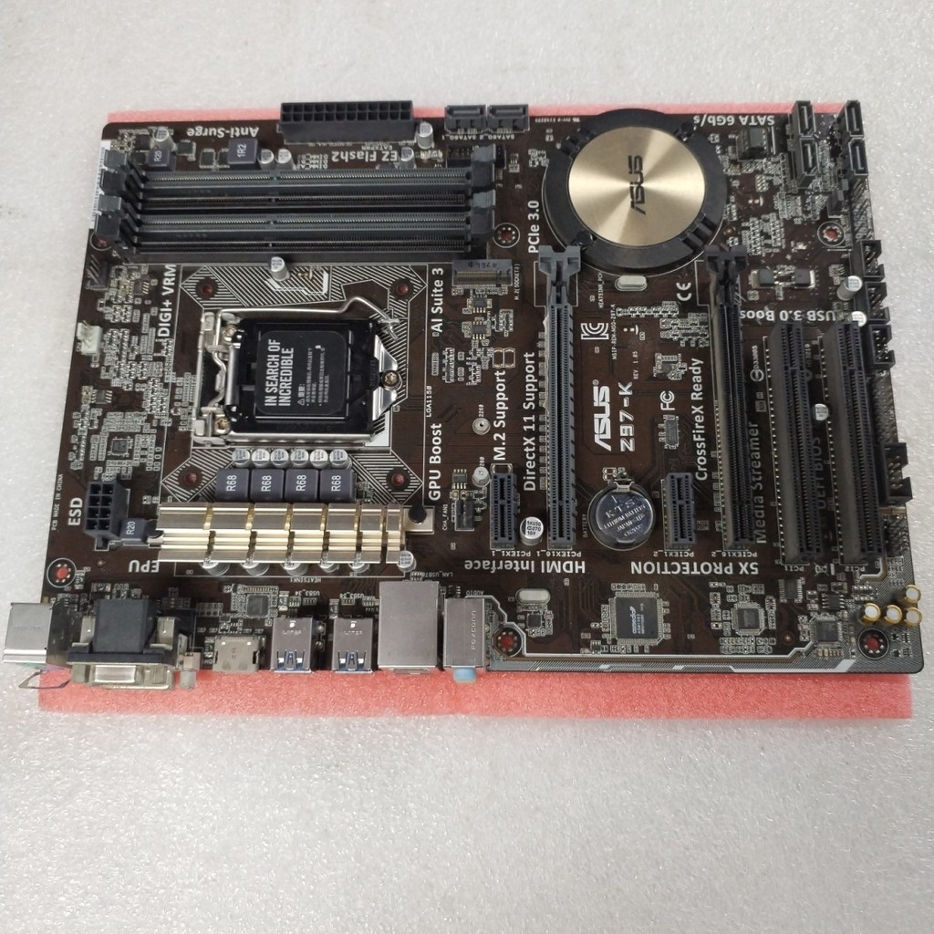 เมนบอร์ด ASUS Z97-K Z97 1150พิน DDR3รุ่น4ช่องหน่วยความจำคอมพิวเตอร์เดสก์ท็อปเมนบอร์ด