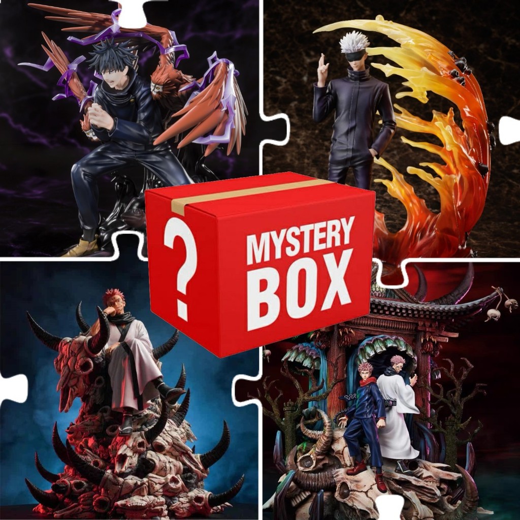 กล่องเซอร์ไพรส์เปิดกล่อง Jujutsu Kaisen Fushiguro Toji Mahito Choso ฟิกเกอร์แพนด้า ของตกแต่งบ้าน เหมาะสำหรับนักสะสม