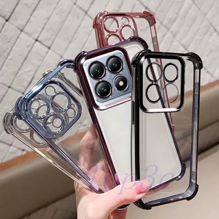 เคส Xiaomi 14T Pro,Xiaomi14 Pro เคสโทรศัพท์โปร่งใสป้องกันการตกสี่มุม SJDK