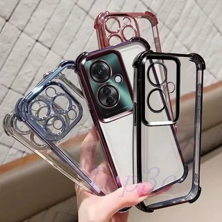 เคส OPPO Reno 11F 5G เคสโทรศัพท์โปร่งใสป้องกันการตกสี่มุม SJDK