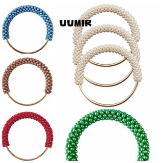 หูกระเป๋า หู,แหวนโลหะมุกกลม, ทําเอง ถักที่สวยหรูที่มีสีสันลู…