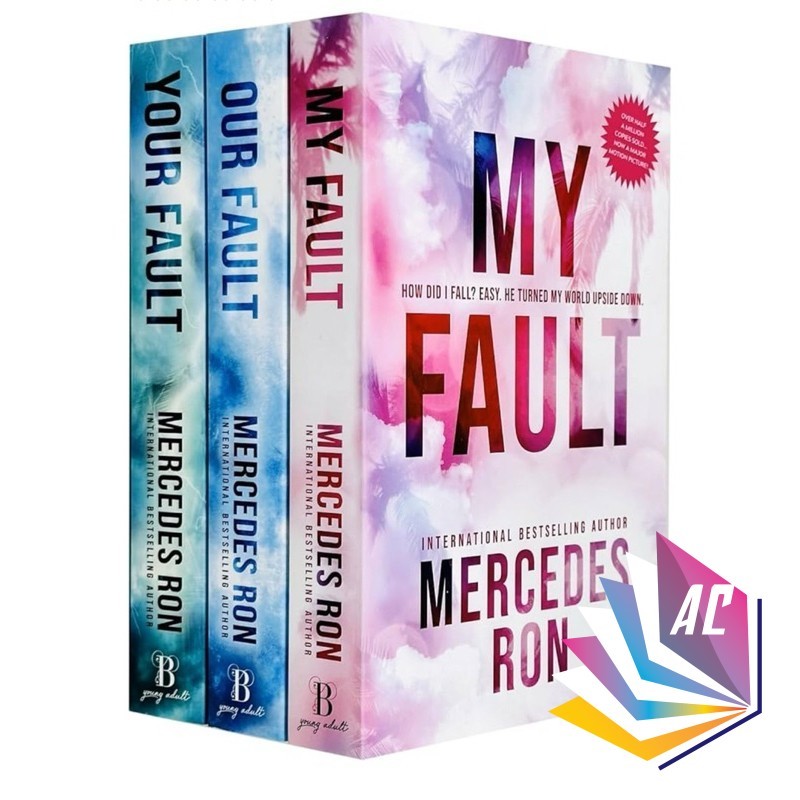 Culpable Series 3-Book Collection Set โดย Mercedes Ron My Fault, Your Fault & Our Fault Young Adult 