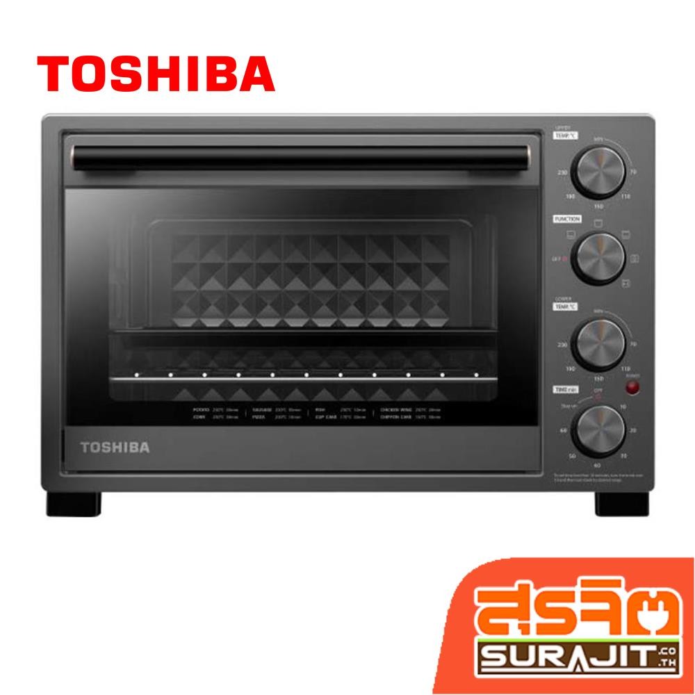 TOSHIBA เตาอบไฟฟ้า 1500 วัตต์ ความจุ 35 ลิตร สีเทา รุ่น TL-MC35Z (19861)