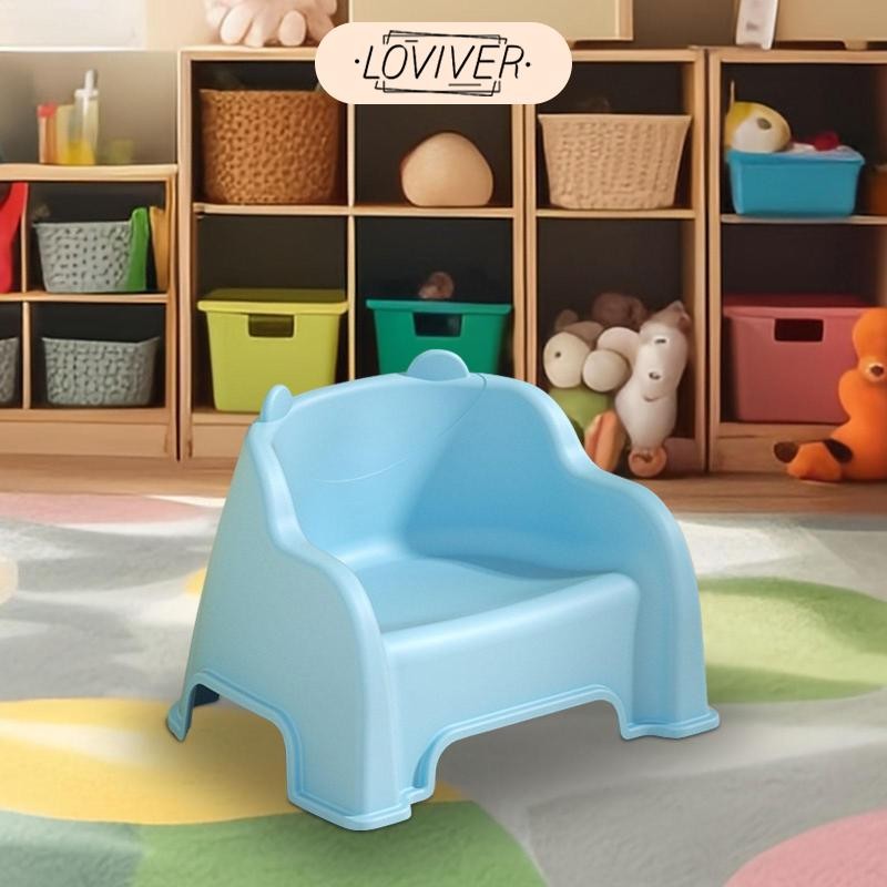LOVIVER สตูลขนาดเล็ก สตูลเด็ก สตูลเท้าน้ําหนักเบาสบายแข็งแรงพร้อมพนักพิง ราคา ถูกที่สุด ดีลบีเคเค แกลเลอรีภาพที่ 6