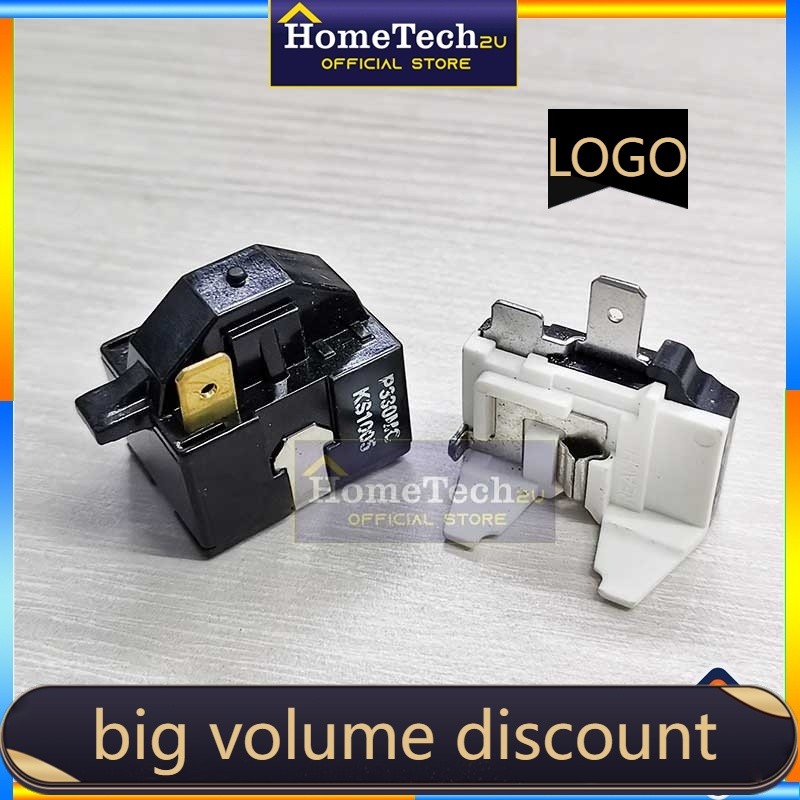 Lg Haier ตู้เย็นตู้แช่แข็งคอมเพรสเซอร์ PTC Starter P330MC KS1005 รีเลย์โอเวอร์โหลด Protertor อะไหล่อ