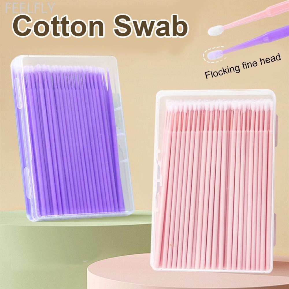 Feelfly อเนกประสงค์แต่งหน้าทําความสะอาด Stick เช็ดอายไลเนอร์ถอดขนตาปลอมบางส่วนคอนซีลเลอร์ Grafted Ey