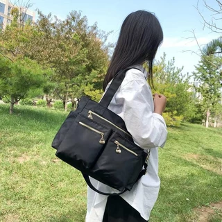 miss bag fshion1 กระเป๋าสะพายไหล่ความจุขนาดใหญ่ กระเป๋าเดินทางคอมพิวเตอร์