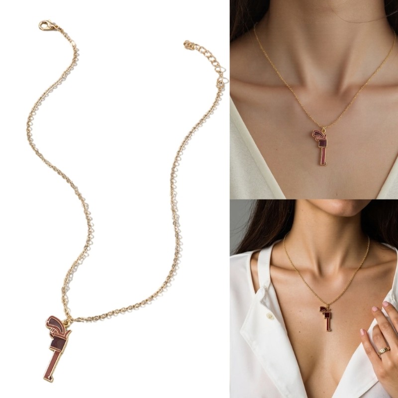 Fine Vintage Western Cowboy Boot Necklace Stylish Neckchain Charm สําหรับผู้หญิงและผู้ชาย