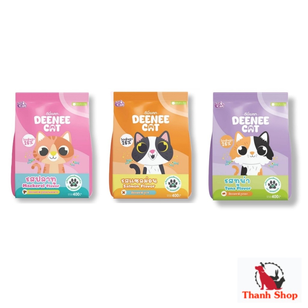 Deenee Cat ดีนี่แคทอาหารแมว ไม่เติมเกลือ ถนอมไต ราคาสบายกระเป๋า 400 g. 🐈 🐈‍⬛