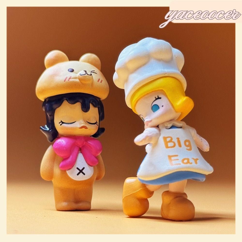 Yaceoocer Molly Box, POPMART Baking Time Mini Jewelry, POPBEAN Carb Lover Series Desktop Dolls Model