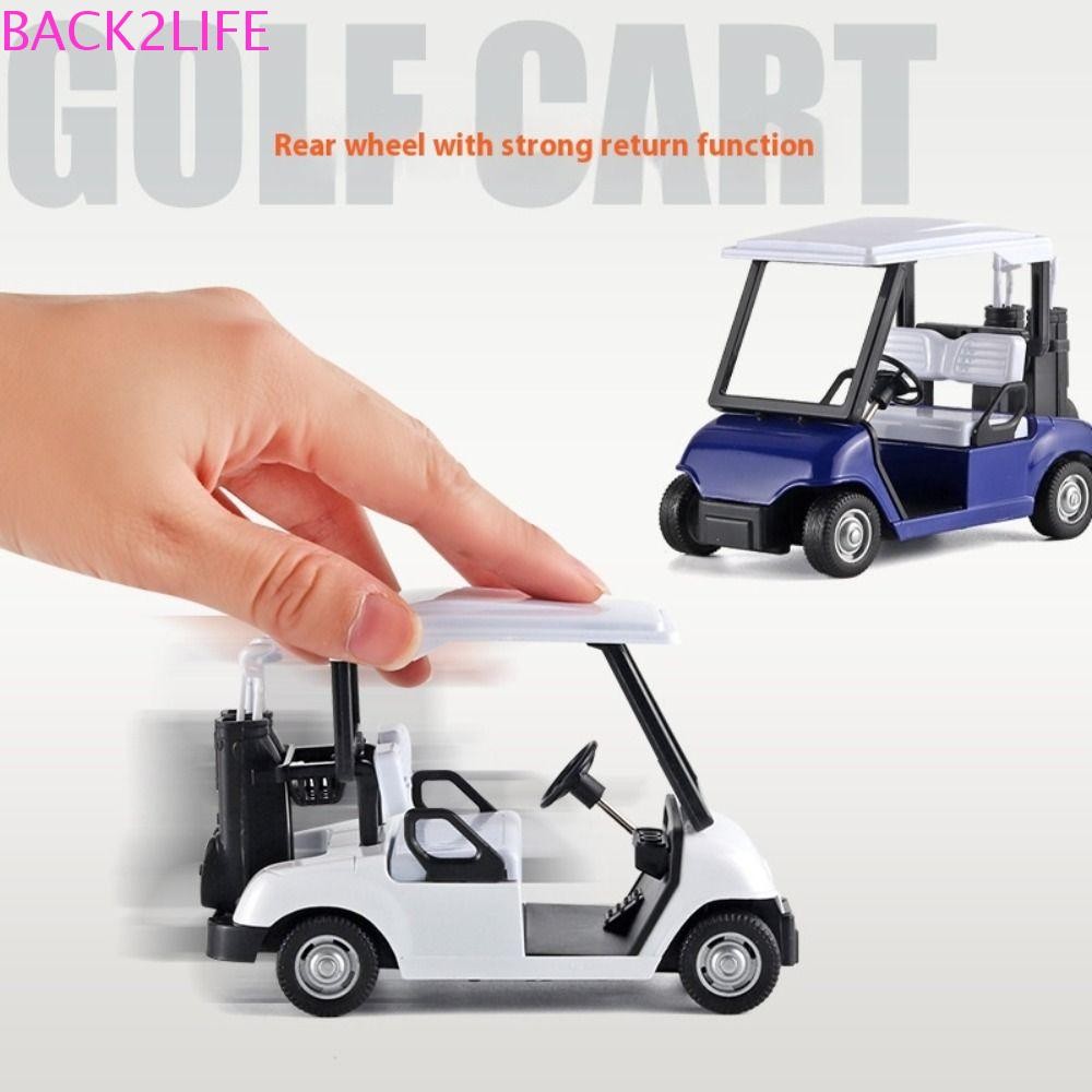 Back2life รถกอล์ฟขนาดเล็ก, จําลอง 1:20 Scale รถกอล์ฟรุ่น, ของขวัญวันเกิดการศึกษา Diecast Alloy Home Decor รถกอล์ฟยานพาหนะของเล่นเด็กของขวัญ