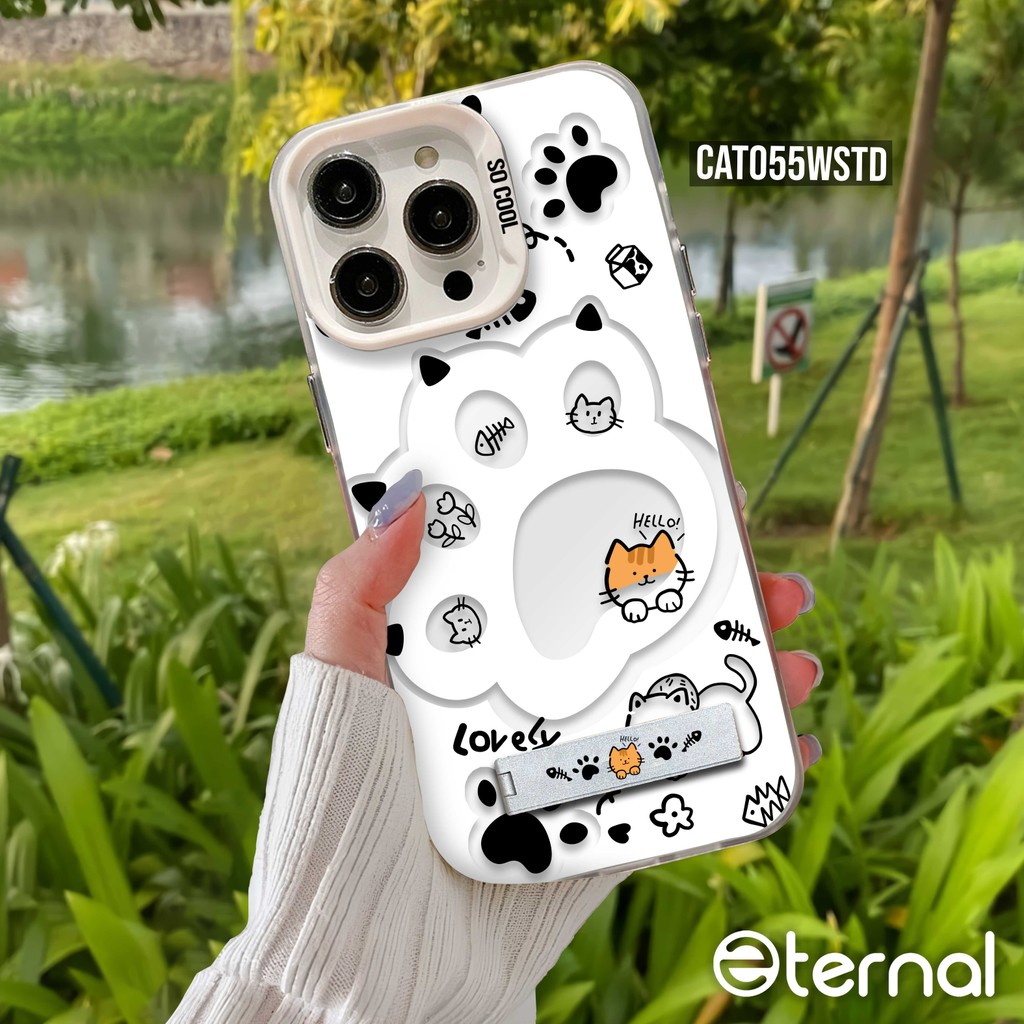 ETERNAL IMD น่ารักแมวยืนกรณี INFINIX 30I 40 40I 50 PRO PLUS SMART 8 ร้อน 20S 30 PLAY CASING