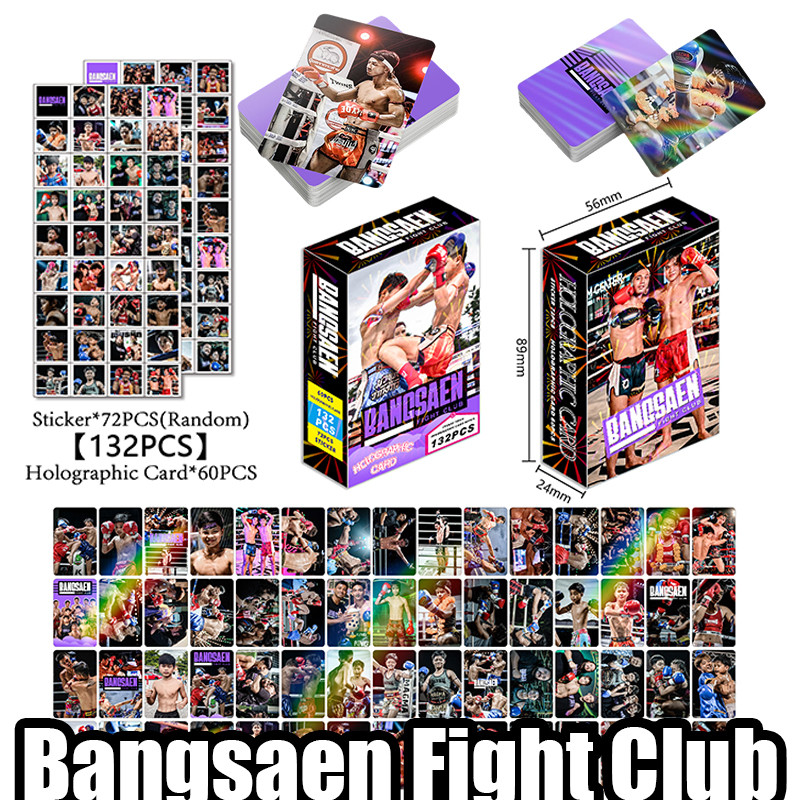 132 ชิ้น Bangsaen Fight Club Idol ของสะสม Bangsaen Fight Club การ์ดโฮโลแกรม