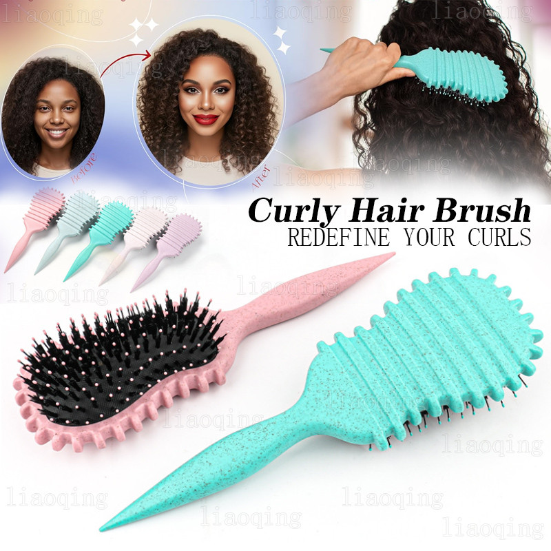 Curl Dinning Hair Brush, Edge Lift Wavy Style & Define Curler Comb