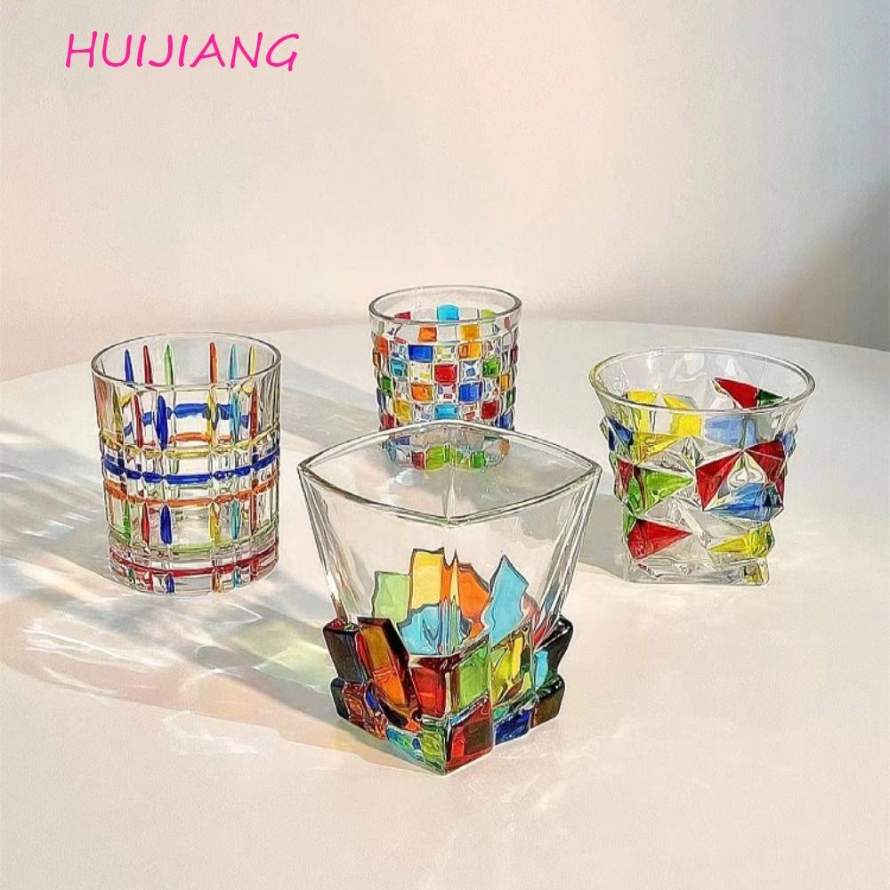 Hujiang Glassware Whisky Rum Scotch ค็อกเทลถ้วยแก้ว