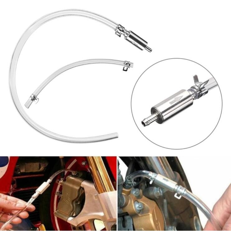 Motorcycle Brake Bleeding Oil Change Pump Tool Bleeder Fluid Hose Hydraulic Clutch Valve Tube Set