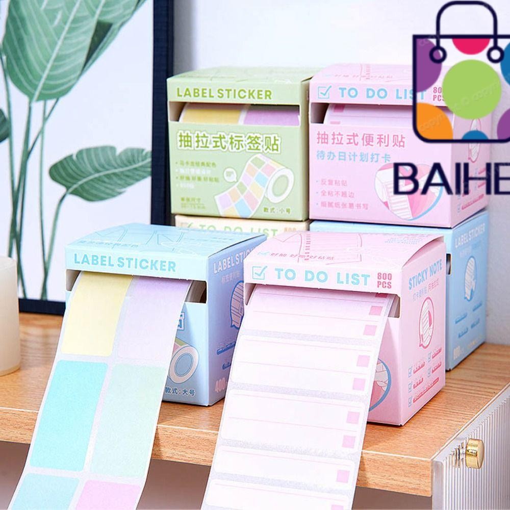 BAIHEE Pearlescent Sticky Tabs, กลับกาวเขียนซ้ําได้ Pull-Out สติกเกอร์ฉลาก, เครื่องเขียนความงามความจุขนาดใหญ่เปล่าโปร่งใส Pearl Memo Pad นักเรียน
