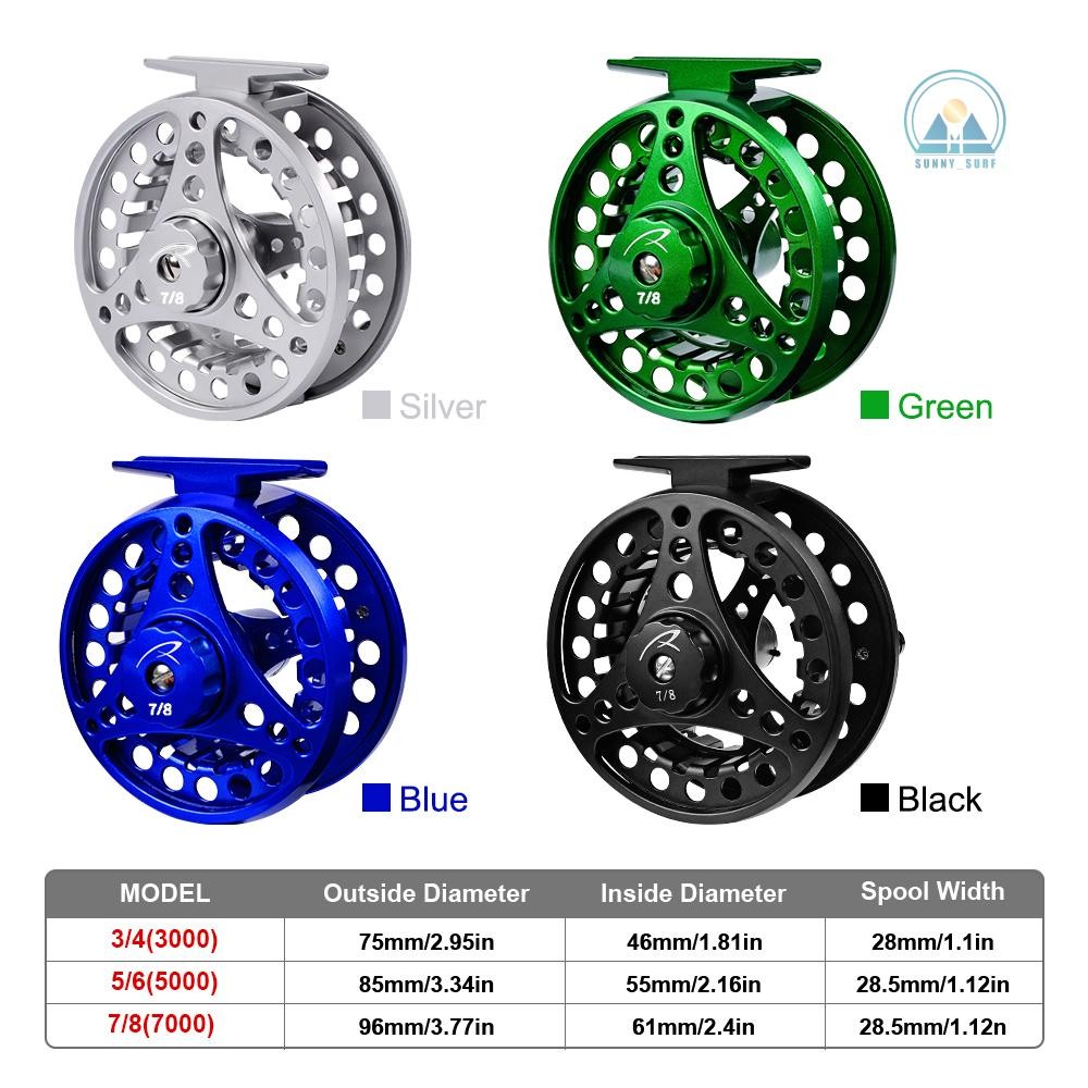 โลหะเต็มรูปแบบ Fly Fishing Reel อลูมิเนียมอัลลอยด์ Body Reel พร้อม Machined 3/4 5/6 7/8 ตกปลา Fly Reel