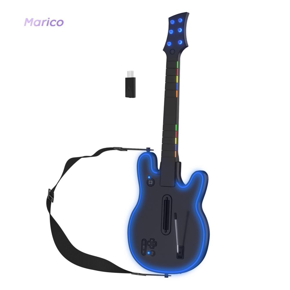 จอยสติ๊กรีโมทคอนโซล 2.4G สําหรับ PS4 PS3 PC Guitar Hero Clone Hero Rock Band [Marico.th]