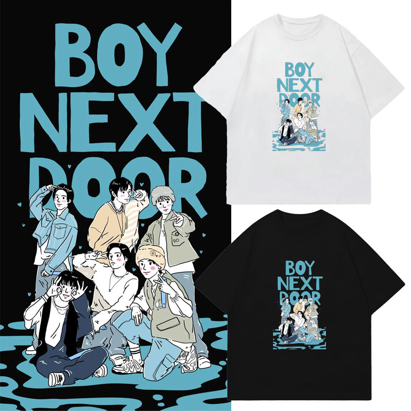 🚪 Hot เสื้อยืด BOYNEXTDOOR ผ้าคอตตอน  ลายสวย ผ้าดี สวมใส่สบาย เสื้อยืด unisex SIZE S-5XL #BND01