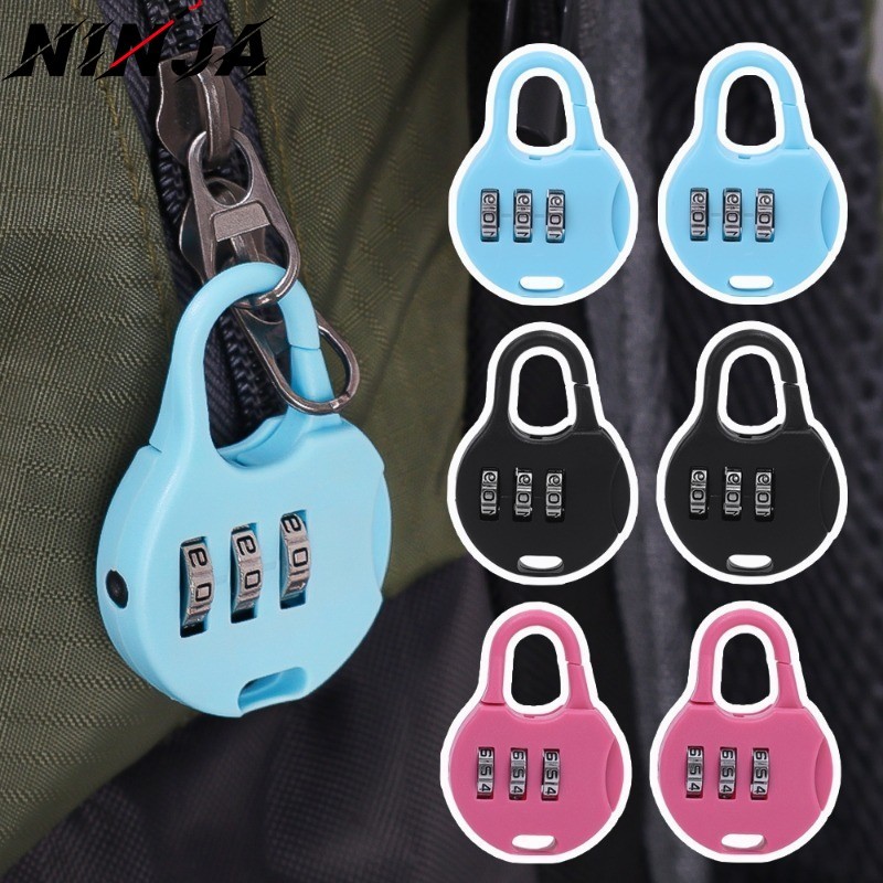 5ชิ้นมินิสีรหัสผ่านกุญแจ-รถเข็นกรณีรหัสล็อค-กระเป๋าเป้สะพายหลังซิปล็อค-ความปลอดภัยรหัสดิจิตอลล็อค-สําหรับตู้หอพัก, ไดอารี่, กระเป๋าเดินทาง-สามบิตล็อคดิ