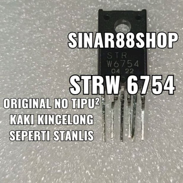 HRG 1 ชิ้น STRW6754 STRW 6754 เดิม STR W6754 เดิมทรานซิสเตอร์ TR IC TO-220 F 6p