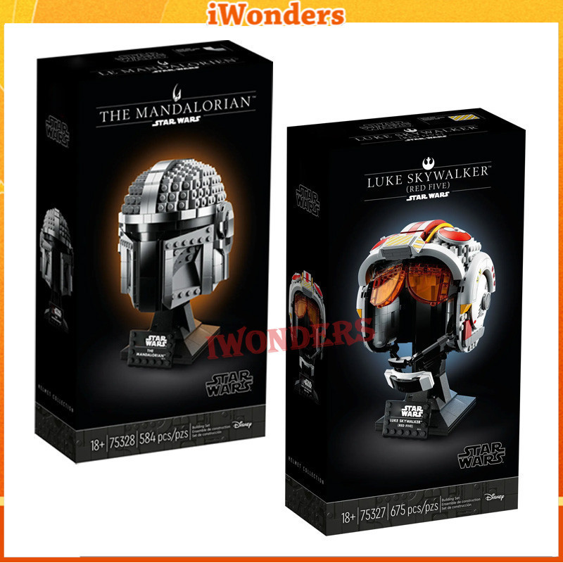 ใหม่สร้างสรรค์หัวแกะสลักอาคารบล็อกเข้ากันได้75304 75276 76187 76285 76251 75274 75387 75328 ผู้สร้าง