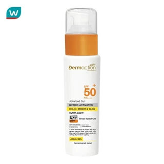 Dermaction Plus by Watsons เดอมาแอคชันพลัสบายวัตสัน แอดวานซ์ซันไฮบริดแอคทิเวทิด ไฮยาซีพลัส ไบรท์โกลว์ อะควา เจล