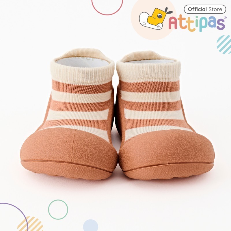 Attipas Functional Baby Shoes Prewalker Shoes - Stripe Bric
