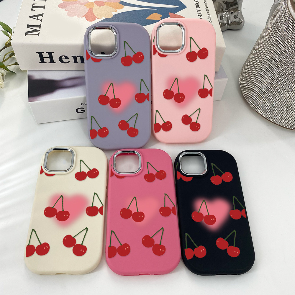 ส่งจากไทย เคสไอโฟน12 ลายเชอร์รี่ หัวใจชมพู ใช้ได้กับIPhone11 12 13 14 15 16 Pro MAX PLUS X XS XR 7 8 plus กันน้ำกันฝุ่น ราคา ถูกที่สุด ดีลบีเคเค แกลเลอรีภาพที่ 6
