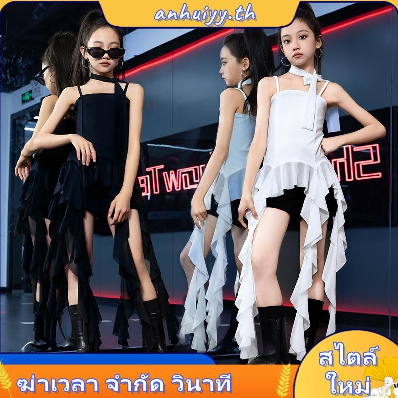 ชุดเต้นรําเด็กหญิง 3-14 ปี Hiphop ฮิปฮอป กางเกงแดนซ์ Cover Dance แดนเซอร์ ชุดซ้อมเต้น