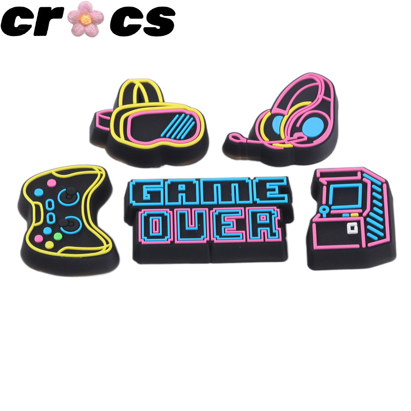Crocs หัวเข็มขัด PVC ลายดอกไม้ สําหรับตกแต่งรองเท้า ห้างสรรพสินค้า