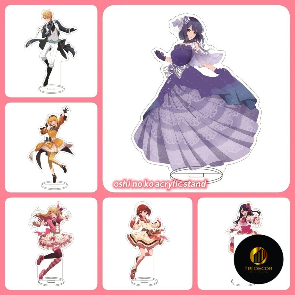 Standee รุ่น Oshi No Ko อะนิเมะ x Gorou Akuamarin Hoshino Ai Rubii Sarina Study มุมอุปกรณ์ตกแต่งโต๊ะ