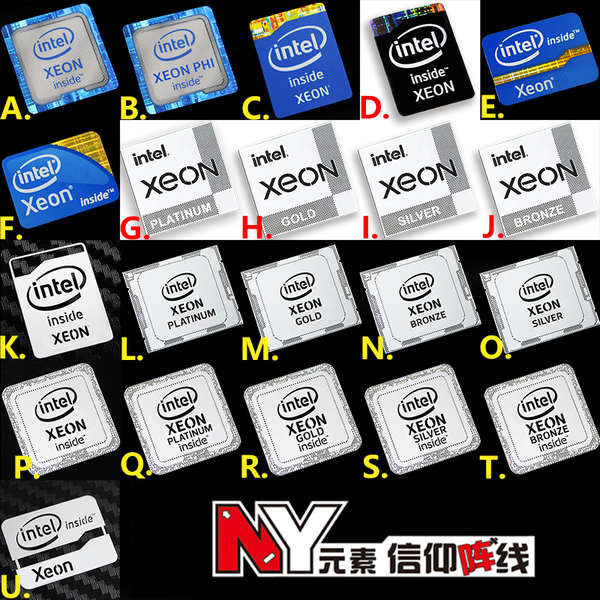 สติกเกอร์ฉลากโลโก้ CPU เซิร์ฟเวอร์ Zhiqiang Zhiqiang intel Xeon สําหรับติดคอมพิวเตอร์