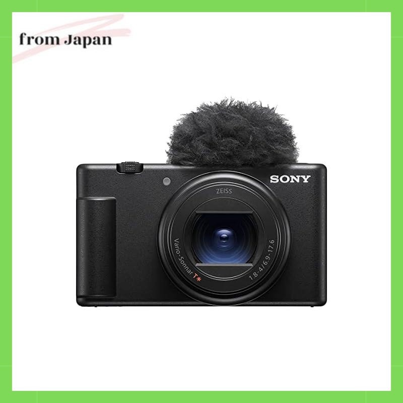 Sony (Sony) กล้องดิจิทัล ขนาดกะทัดรัด พร้อมกระจกกันลม เลนส์ซูม 18-50 มม. F1.8-4.0 สีดํา Zv-1M2 B สํา